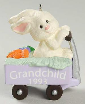  Пасхальный декор Заяц в тележке. Винтаж